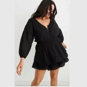 Aerie Rock N Ruffle Mini Dress